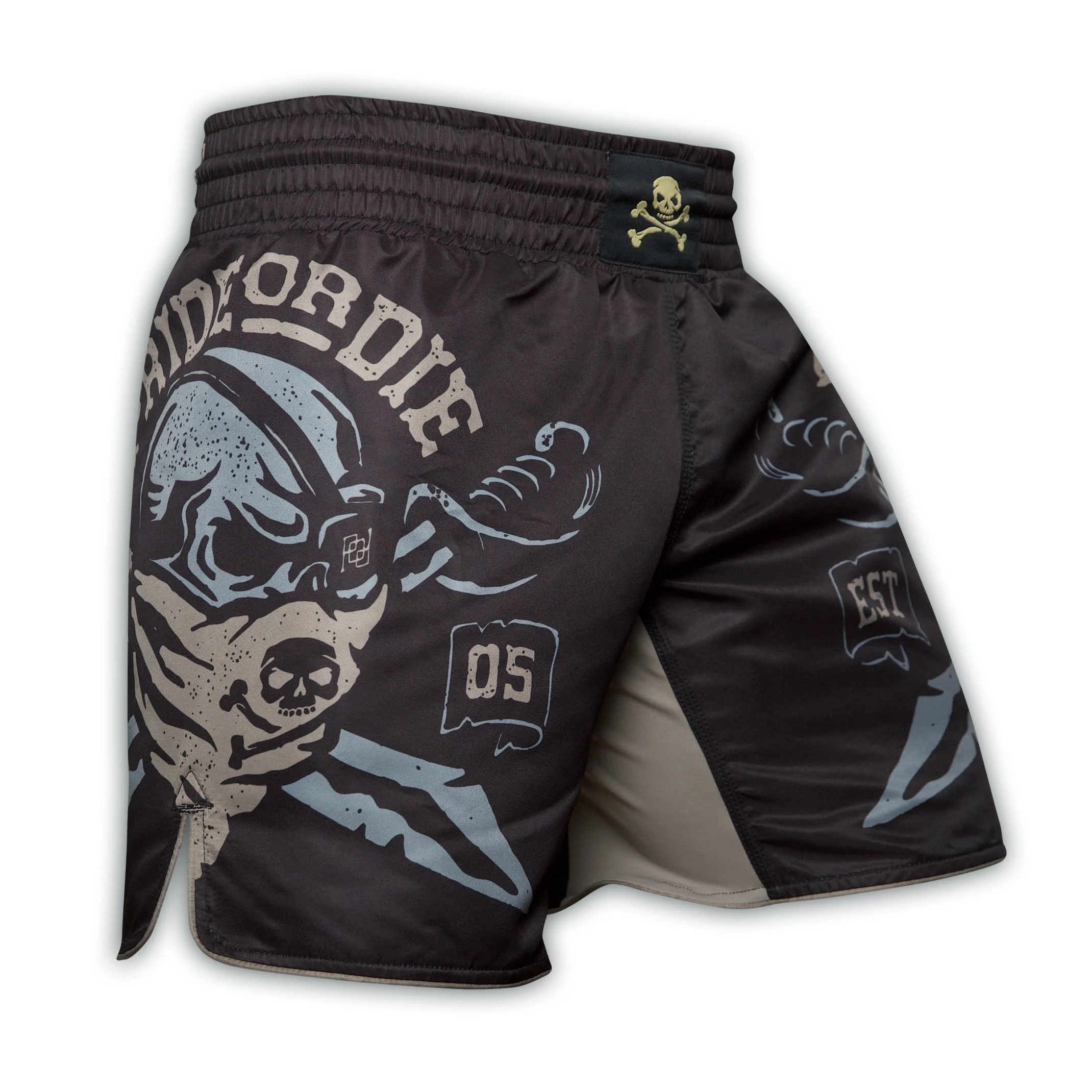 Short de MMA Pride Or Die Pirate - Noir - Image 2