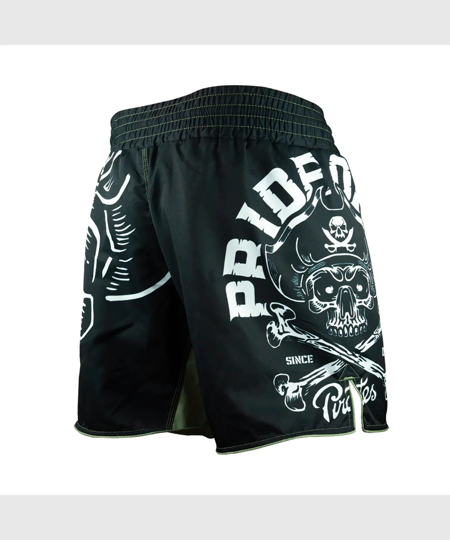 Short de MMA Pride Or Die Pirate V2 - Noir/Beige - Image 3