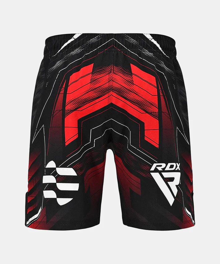 Short de MMA Rdx Approuvé IMMAF - Noir/Rouge - Image 3