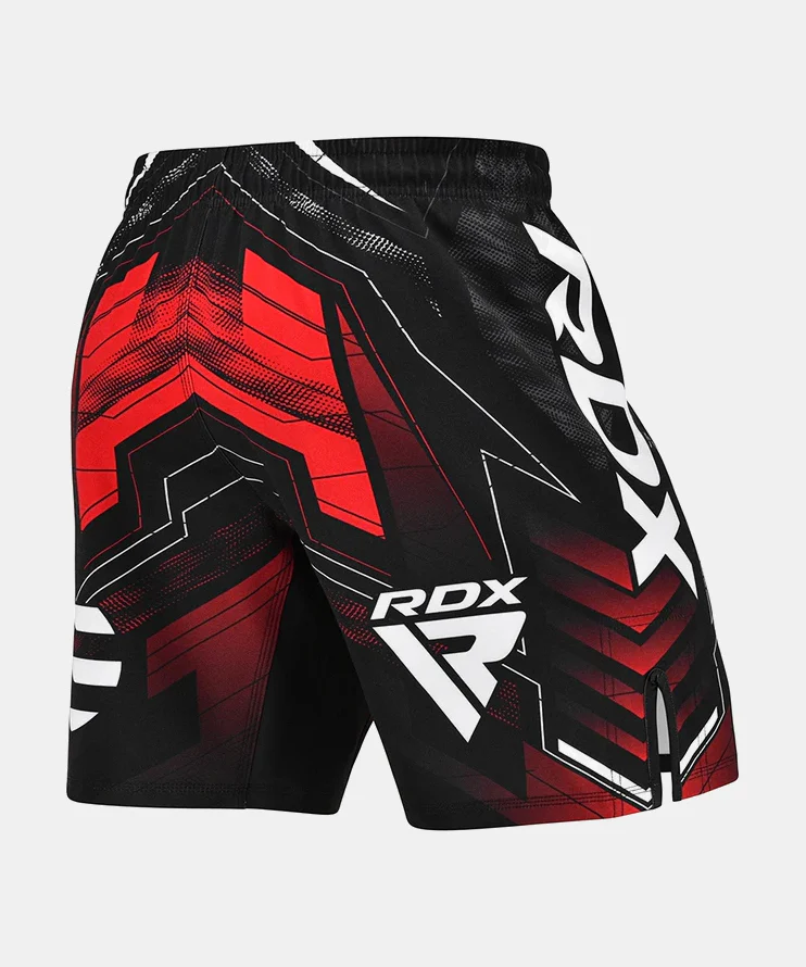 Short de MMA Rdx Approuvé IMMAF - Noir/Rouge - Image 4
