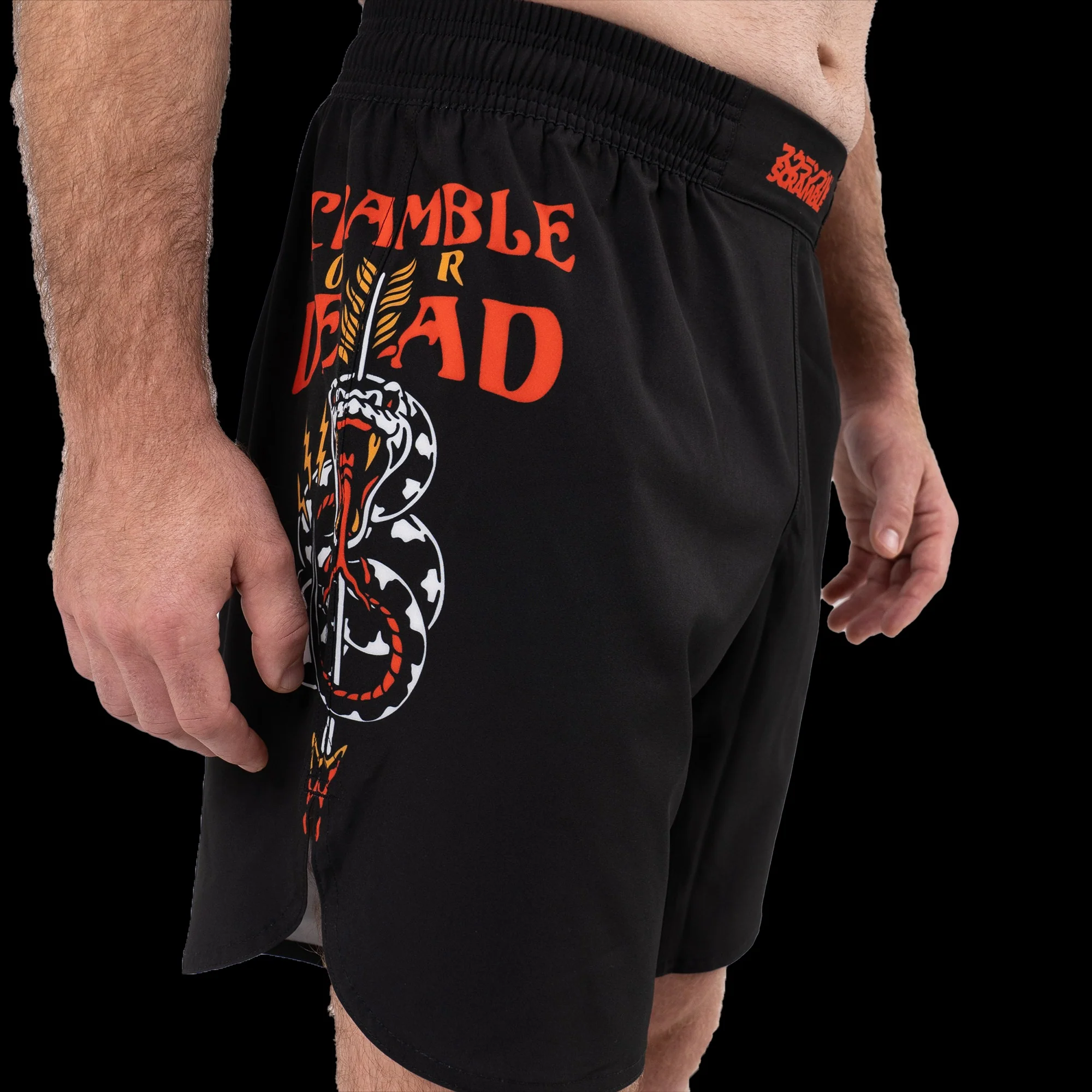 Short de MMA Scramble Scramble Or Dead - Noir - Image 2