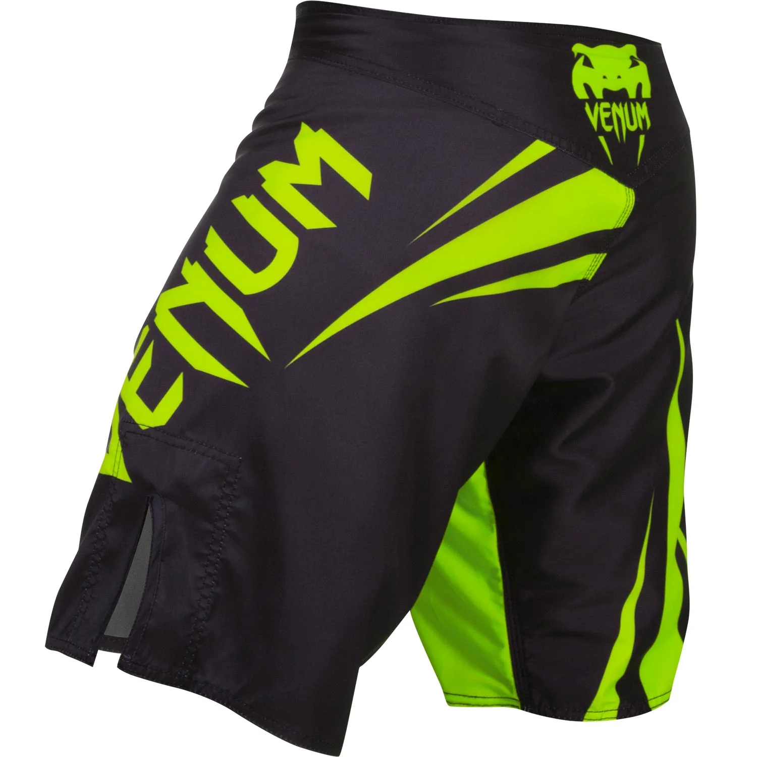 Fightshort Venum Challenger - Noir/Jaune Fluo - Image 4