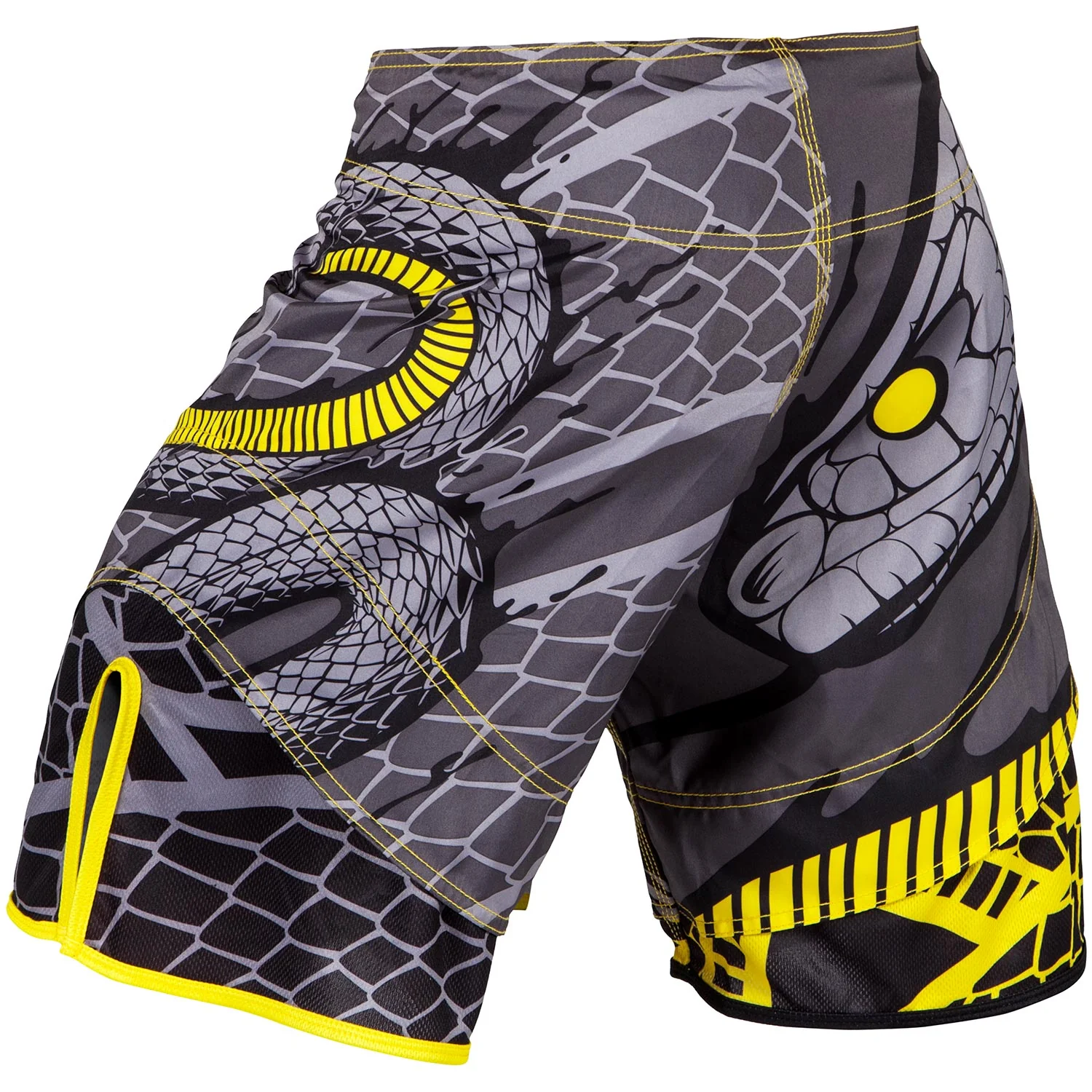 Fightshort Venum Snaker - Noir/Jaune - Image 3