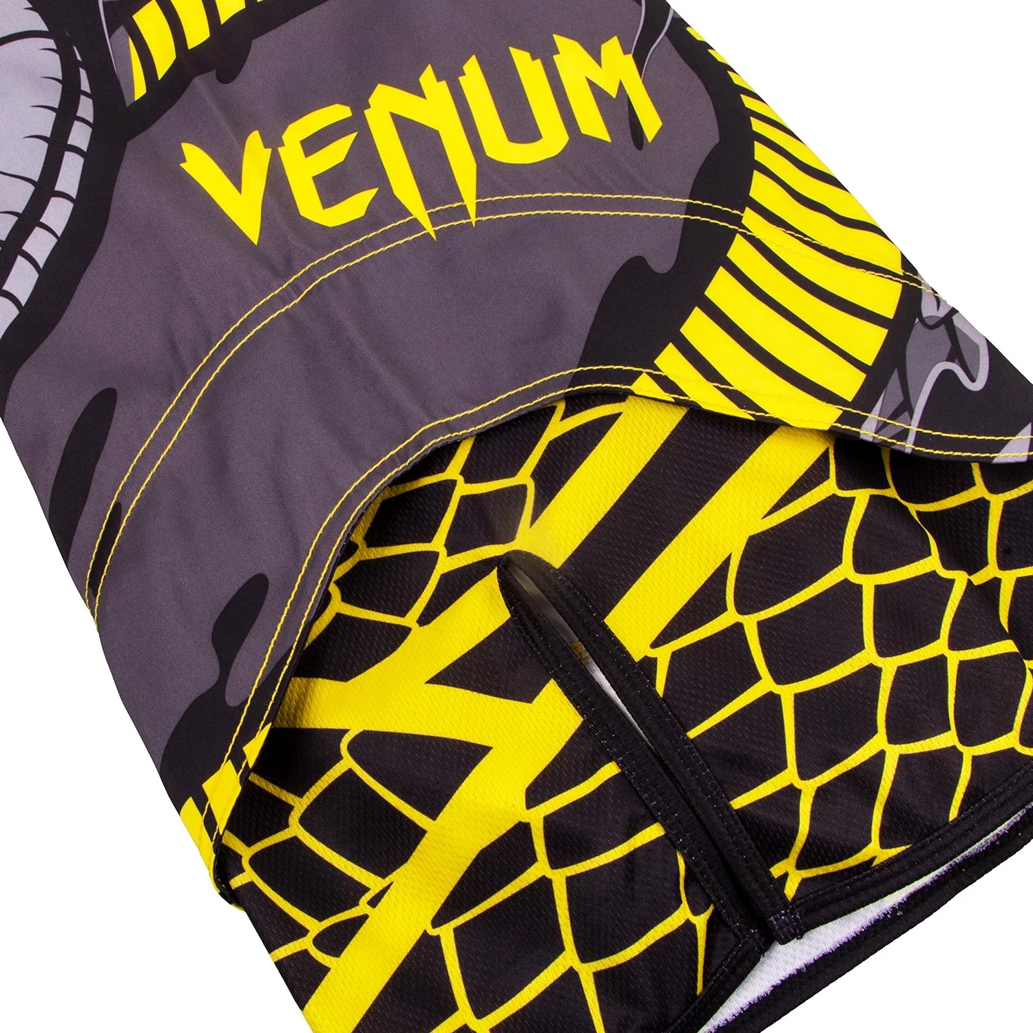 Fightshort Venum Snaker - Noir/Jaune - Image 7