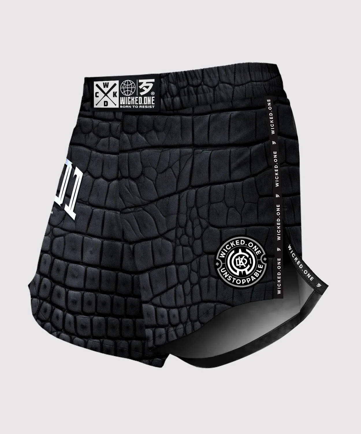 Short de MMA Wicked One Element Caïman - Noir - Image 2