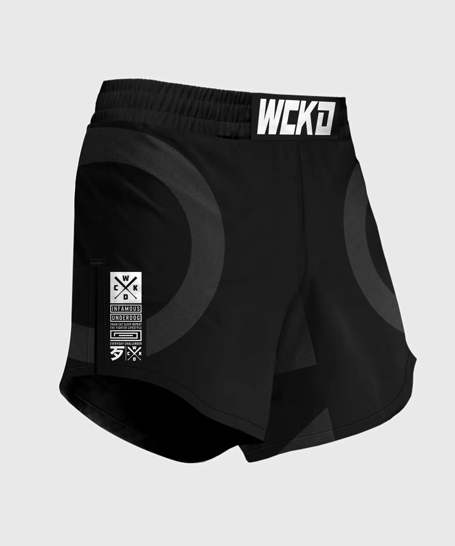 Short de MMA Wicked One Element Kruz - Noir - Image 4
