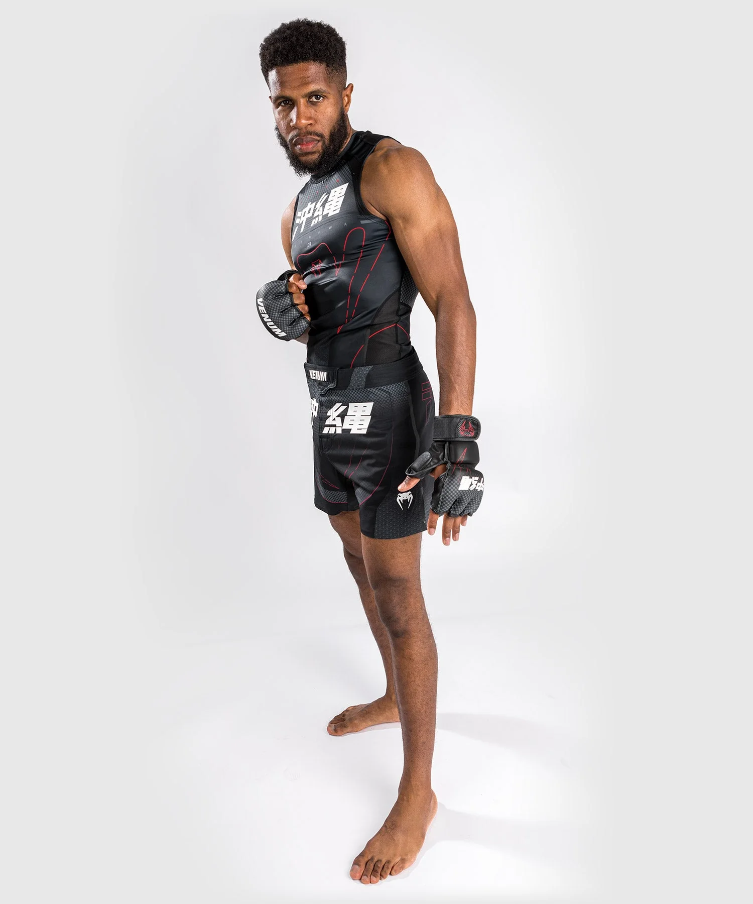 Fightshorts Venum Okinawa 3.0 - Noir/Rouge - Image 3
