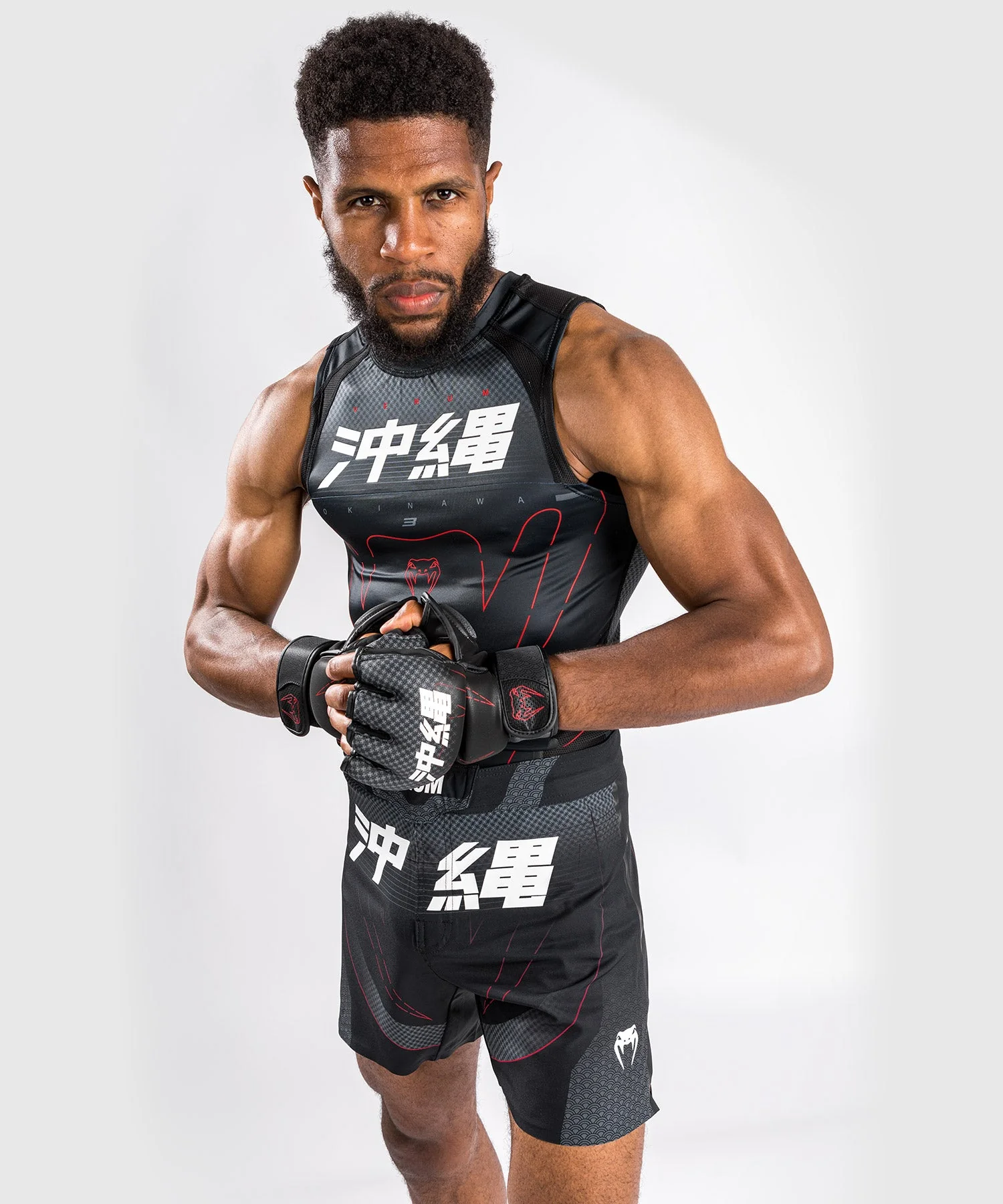 Fightshorts Venum Okinawa 3.0 - Noir/Rouge - Image 4