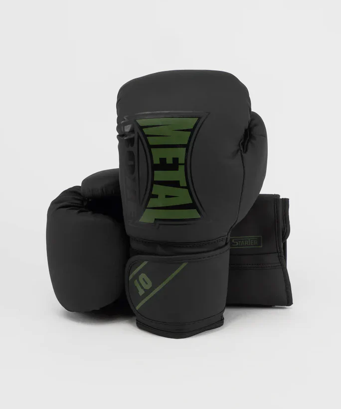 Gants de Metal Boxe Entrainement Metal Starter - Noir/Kaki