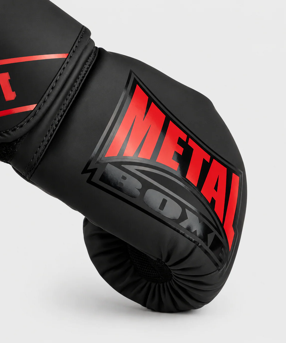 Gants de Metal Boxe Entrainement Metal Starter - Noir/Rouge - Image 2