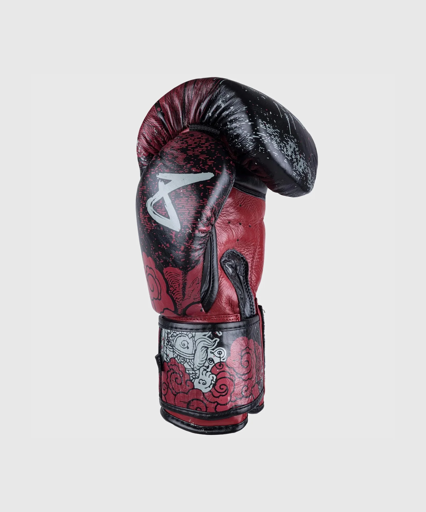 Gants de Boxe 8 Weapons Hanuman Yant - Noir/Rouge - Image 4