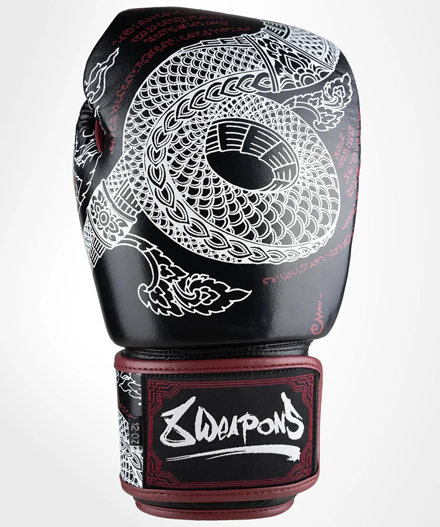 Gants de Boxe 8 Weapons Sak Yant Naga - Noir/Marron - Image 2