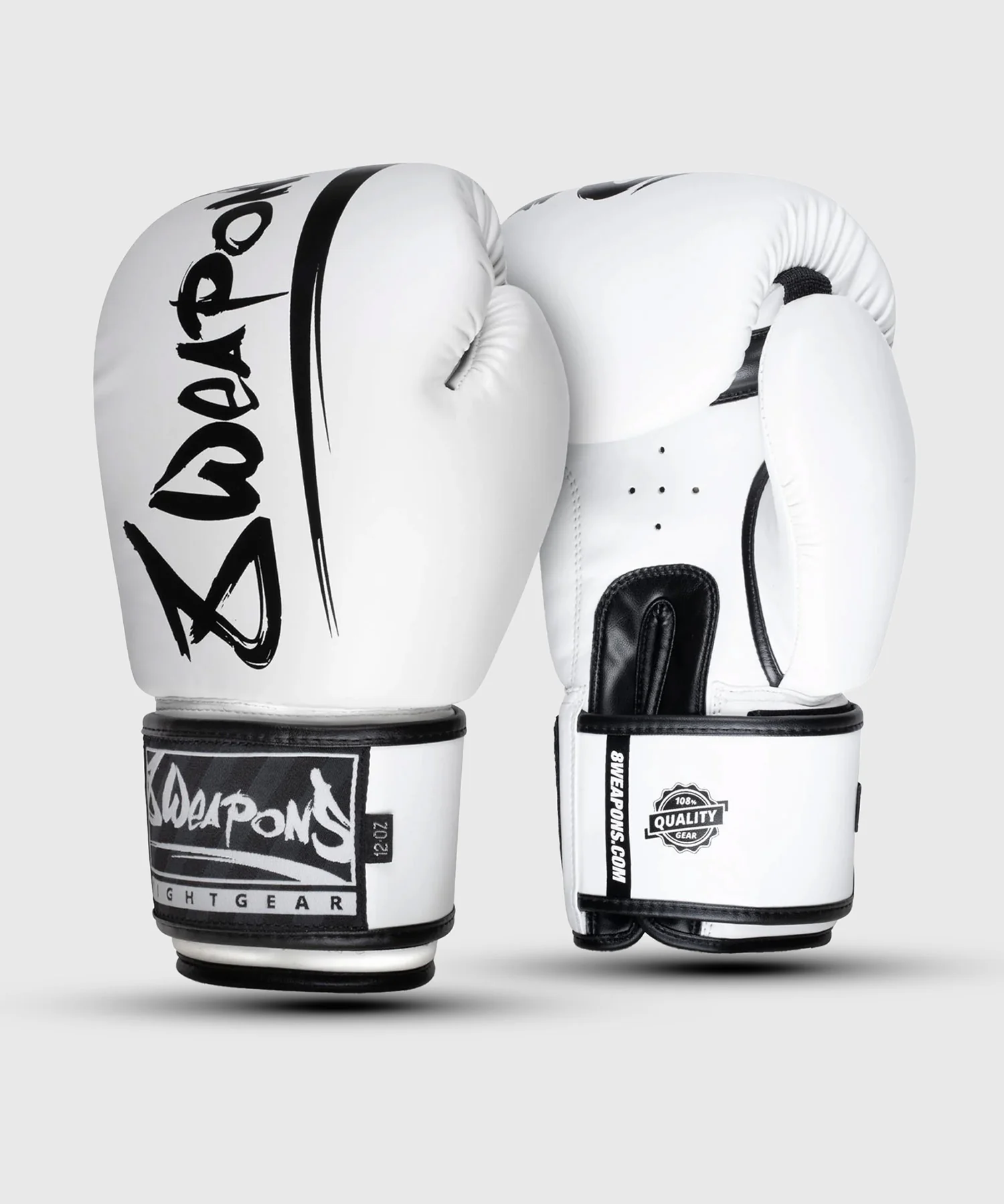 Gants de Boxe 8 Weapons Unlimited - Blanc/Noir