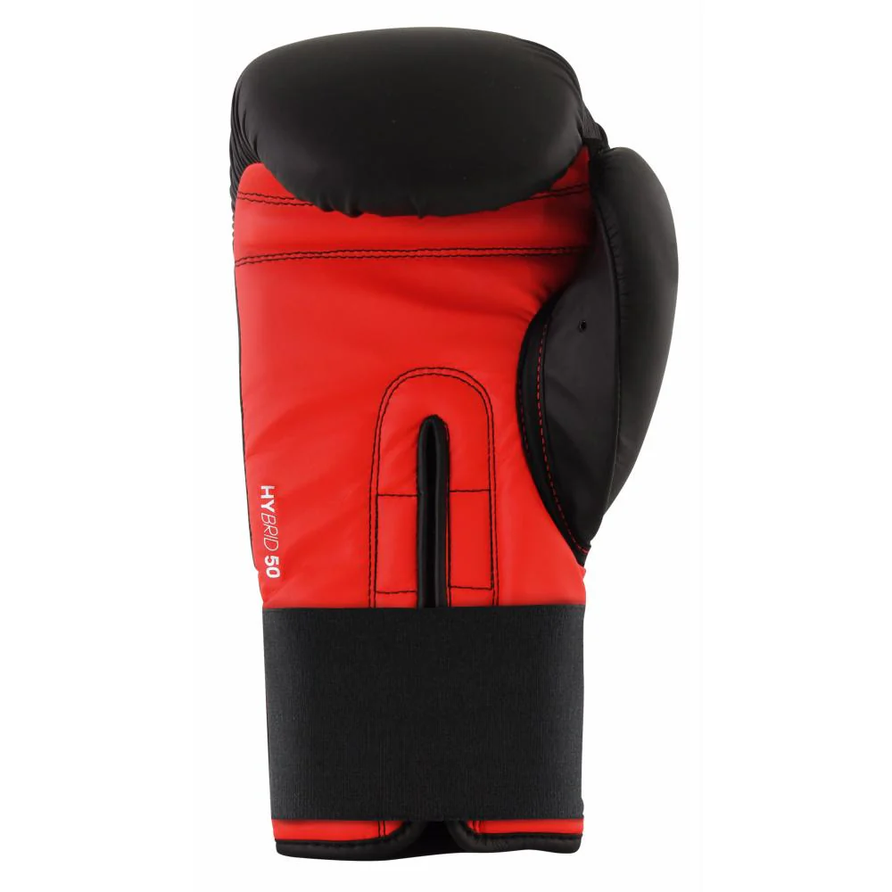 Gants de Boxe Adidas Hybrid 50 - Noir/Rouge - Image 4