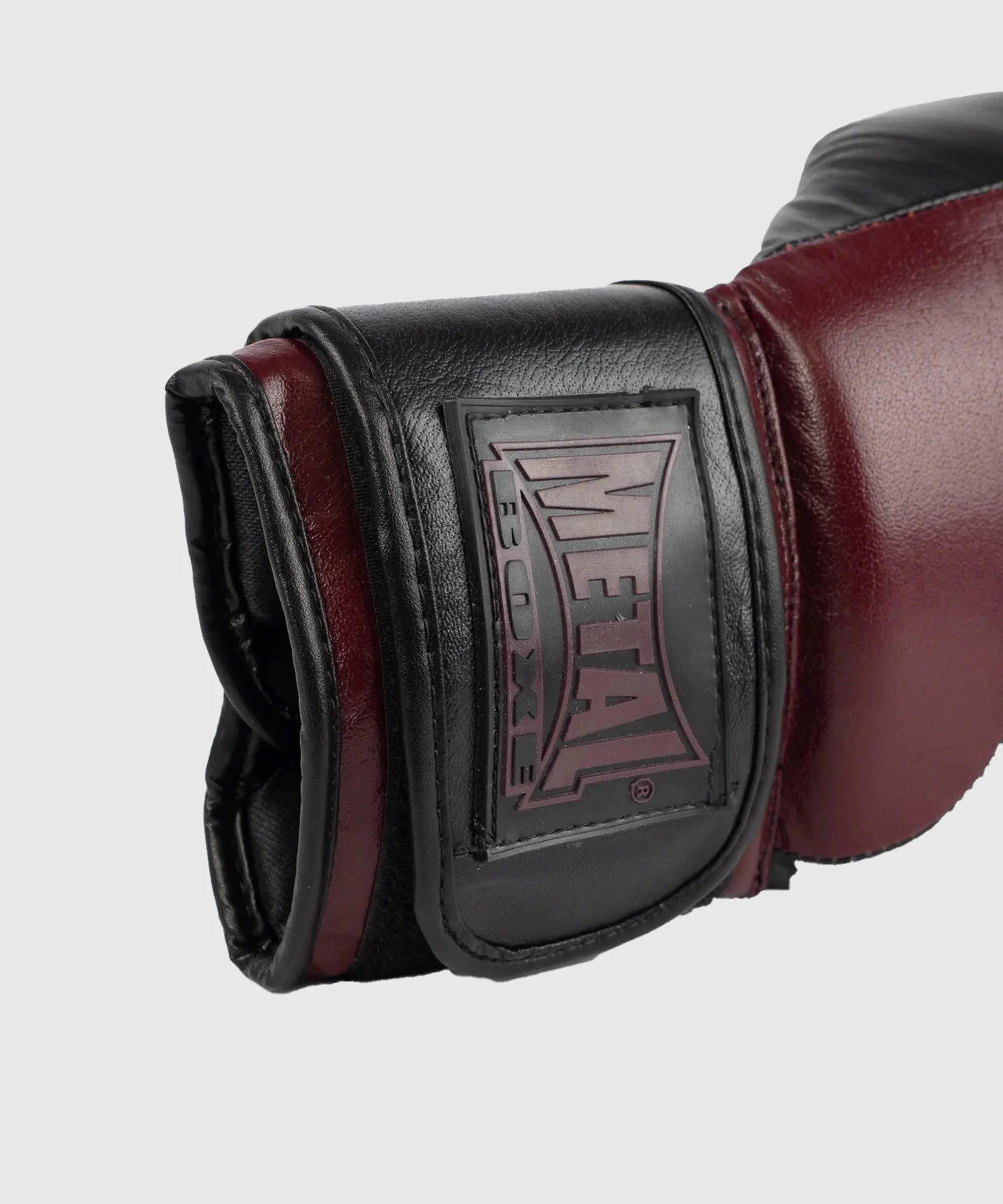 Gants de Metal Boxe Cuir Metal Omega - Noir/Bordeaux - Image 12