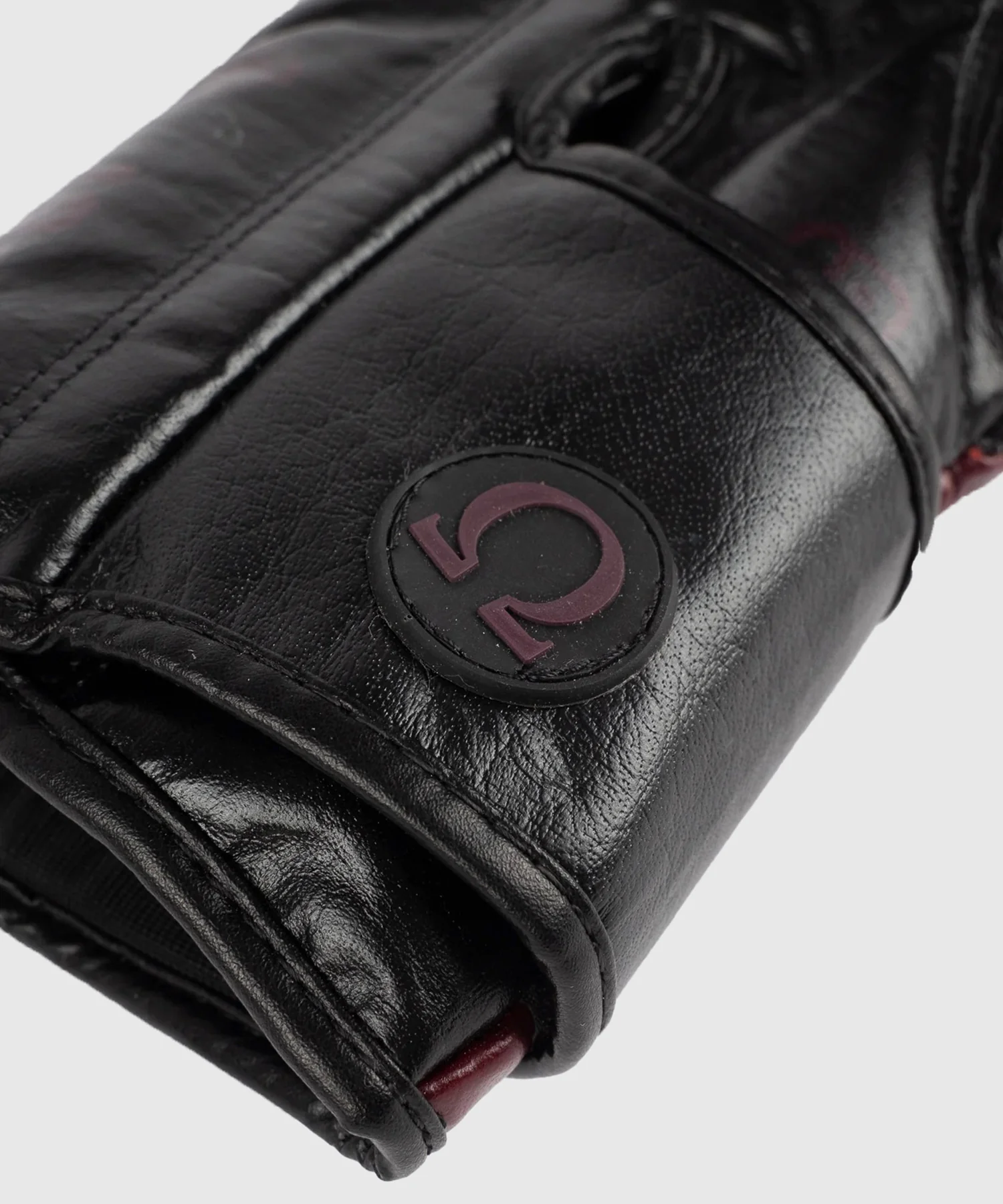 Gants de Metal Boxe Cuir Metal Omega - Noir/Bordeaux - Image 13
