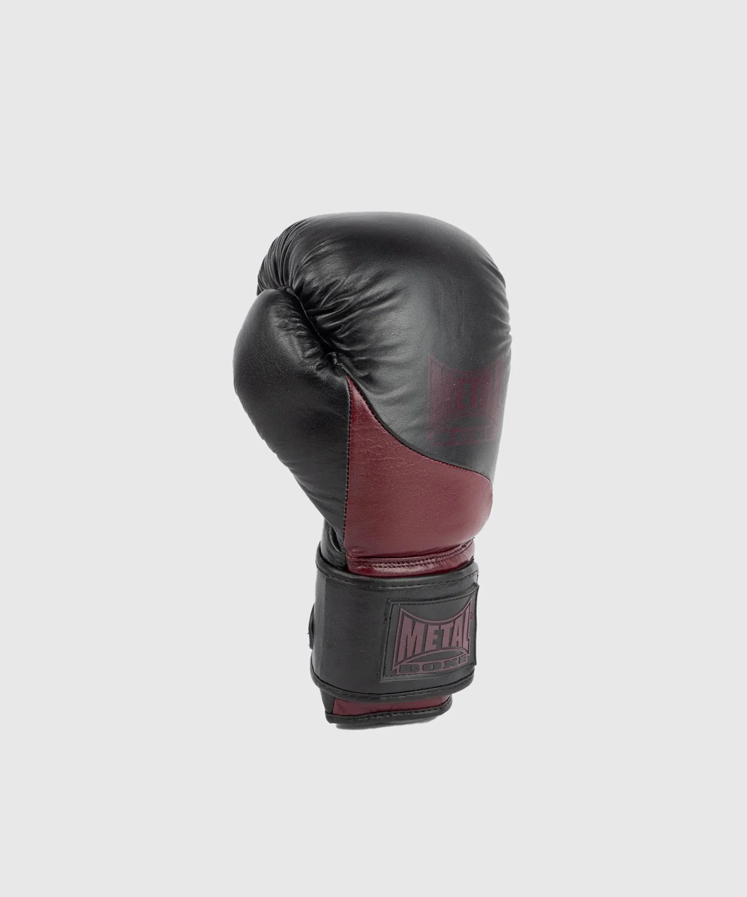 Gants de Metal Boxe Cuir Metal Omega - Noir/Bordeaux - Image 14
