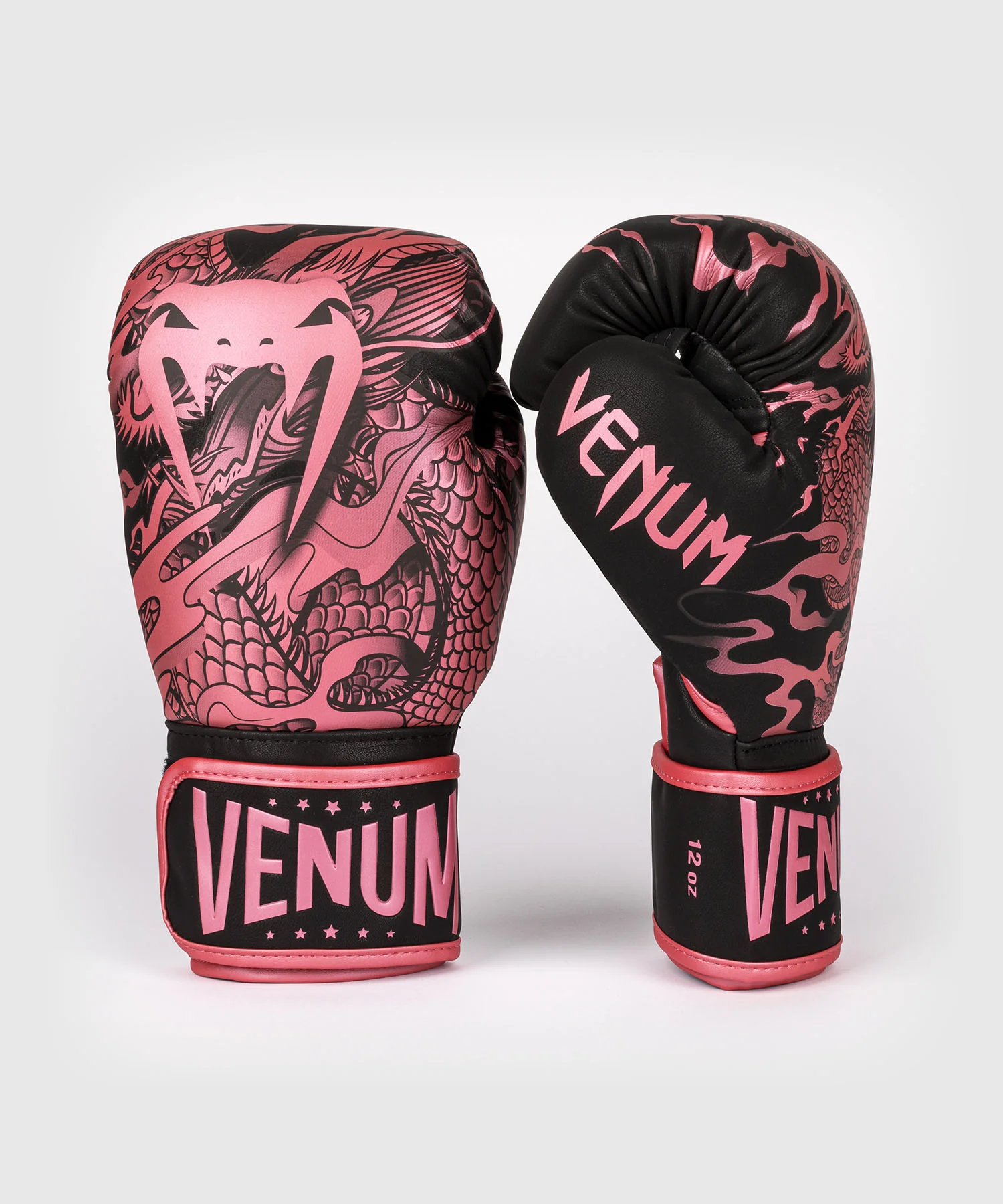 Gants de boxe Dragon's Flight - Noir/Rose métallisé