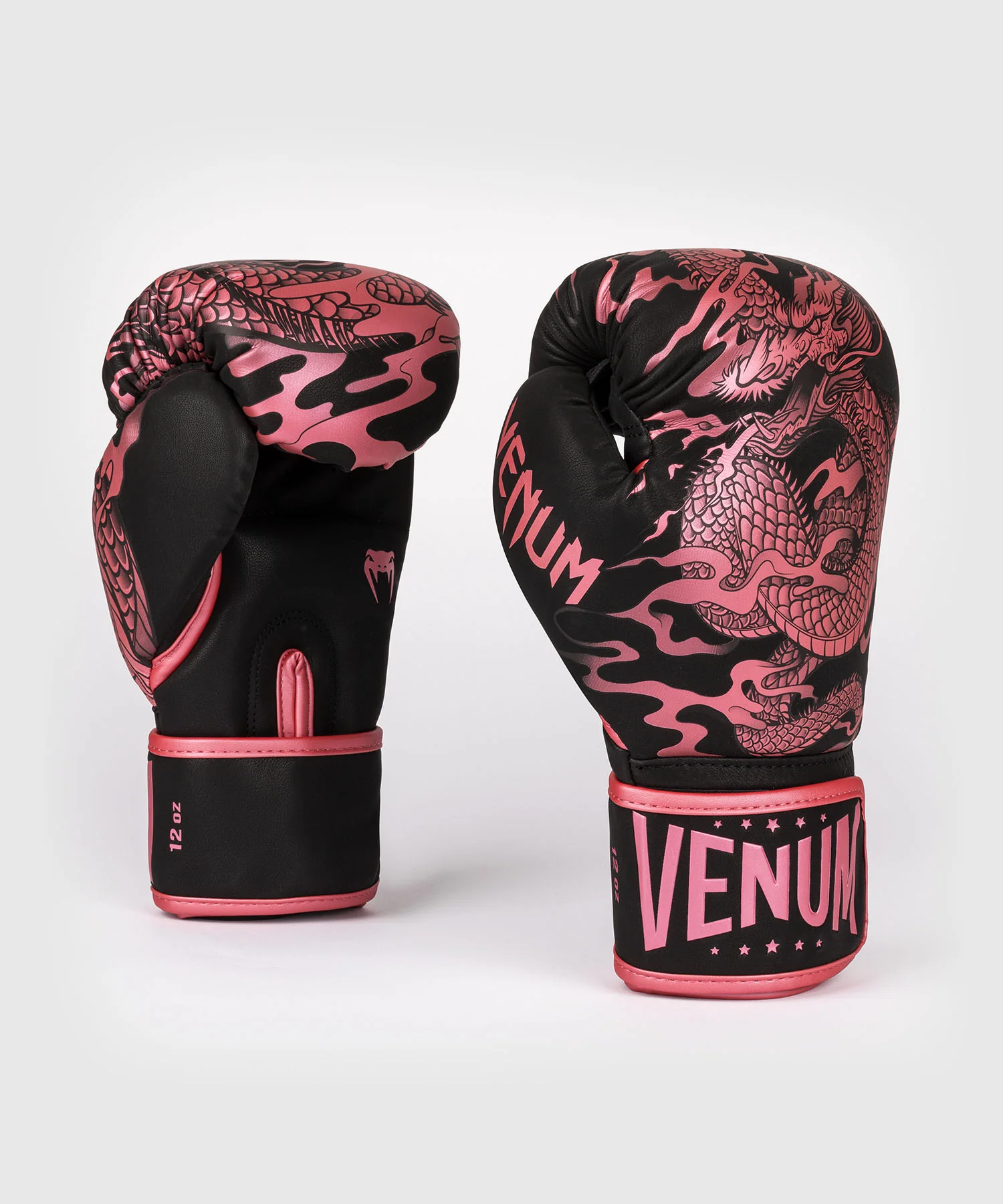 Gants de boxe Dragon's Flight - Noir/Rose métallisé - Image 2