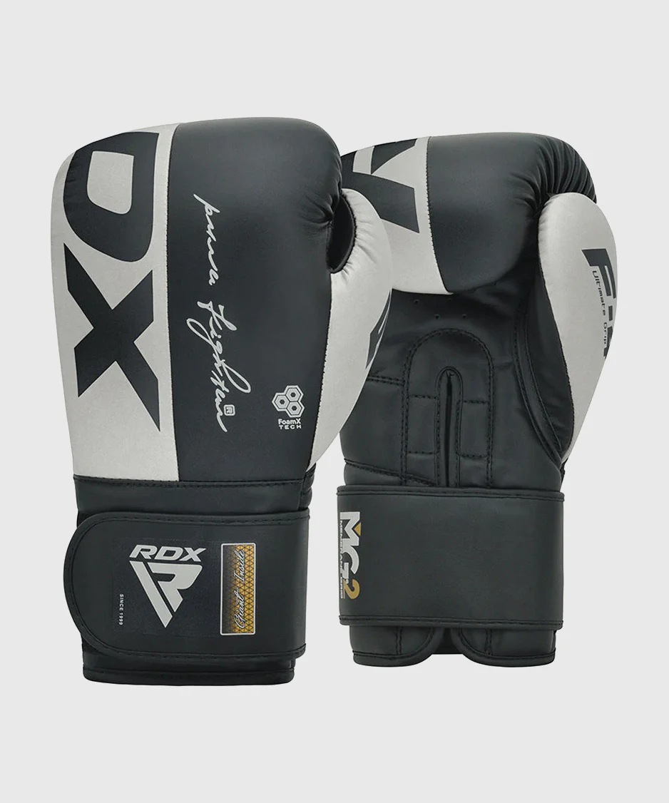 Gants de Boxe F4 Rdx - Gris/Noir