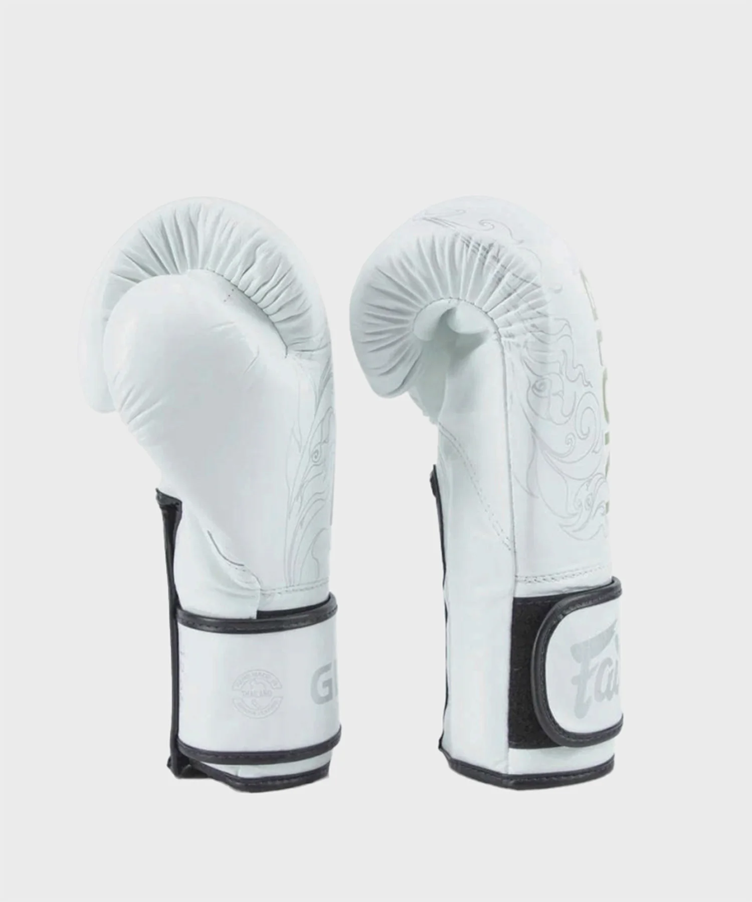 Gants de Boxe Fairtex X Glory - Blanc/Argent - Image 4