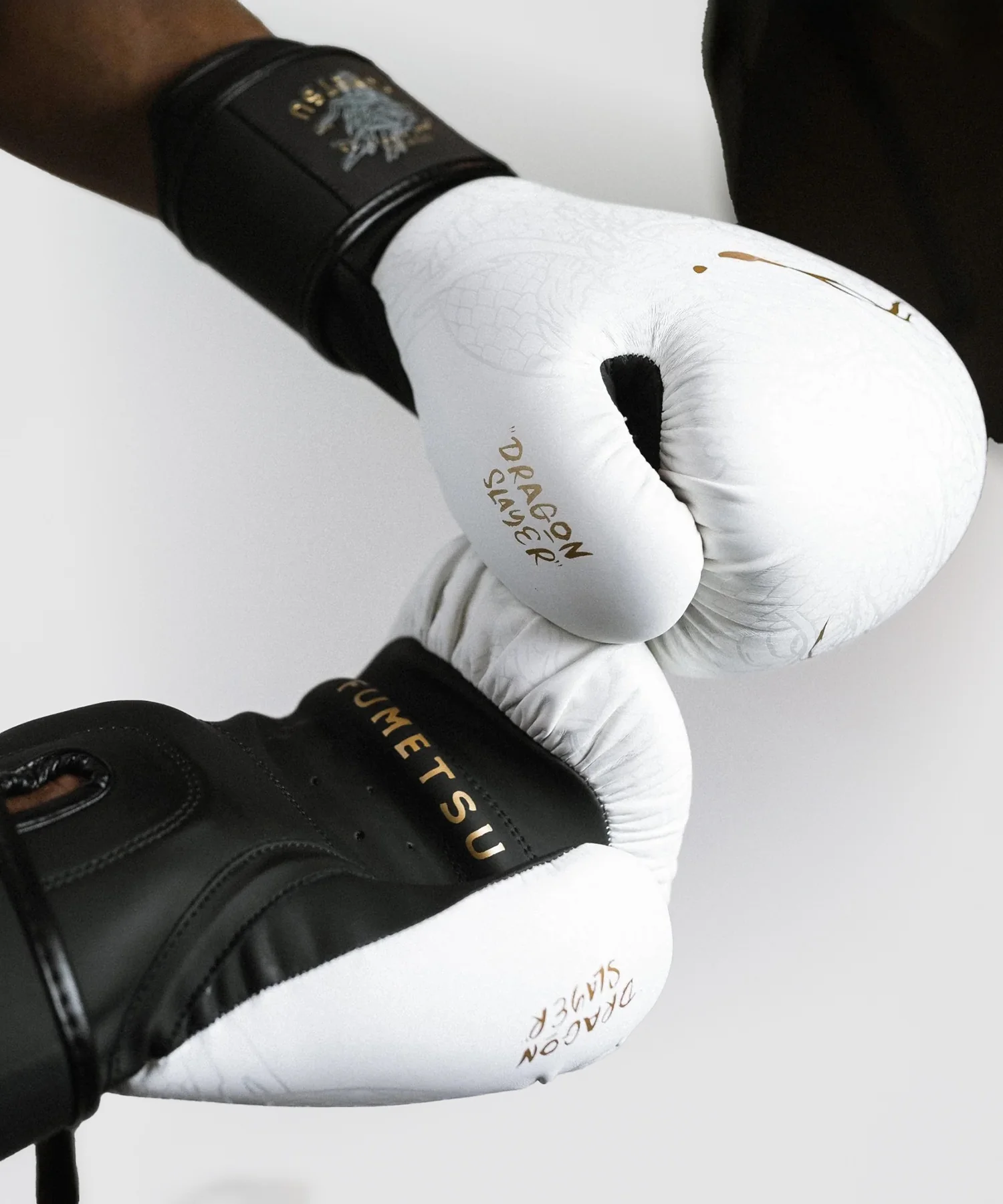 Gants de Boxe Fumetsu Dragon Slayer - Blanc/Or - Image 4