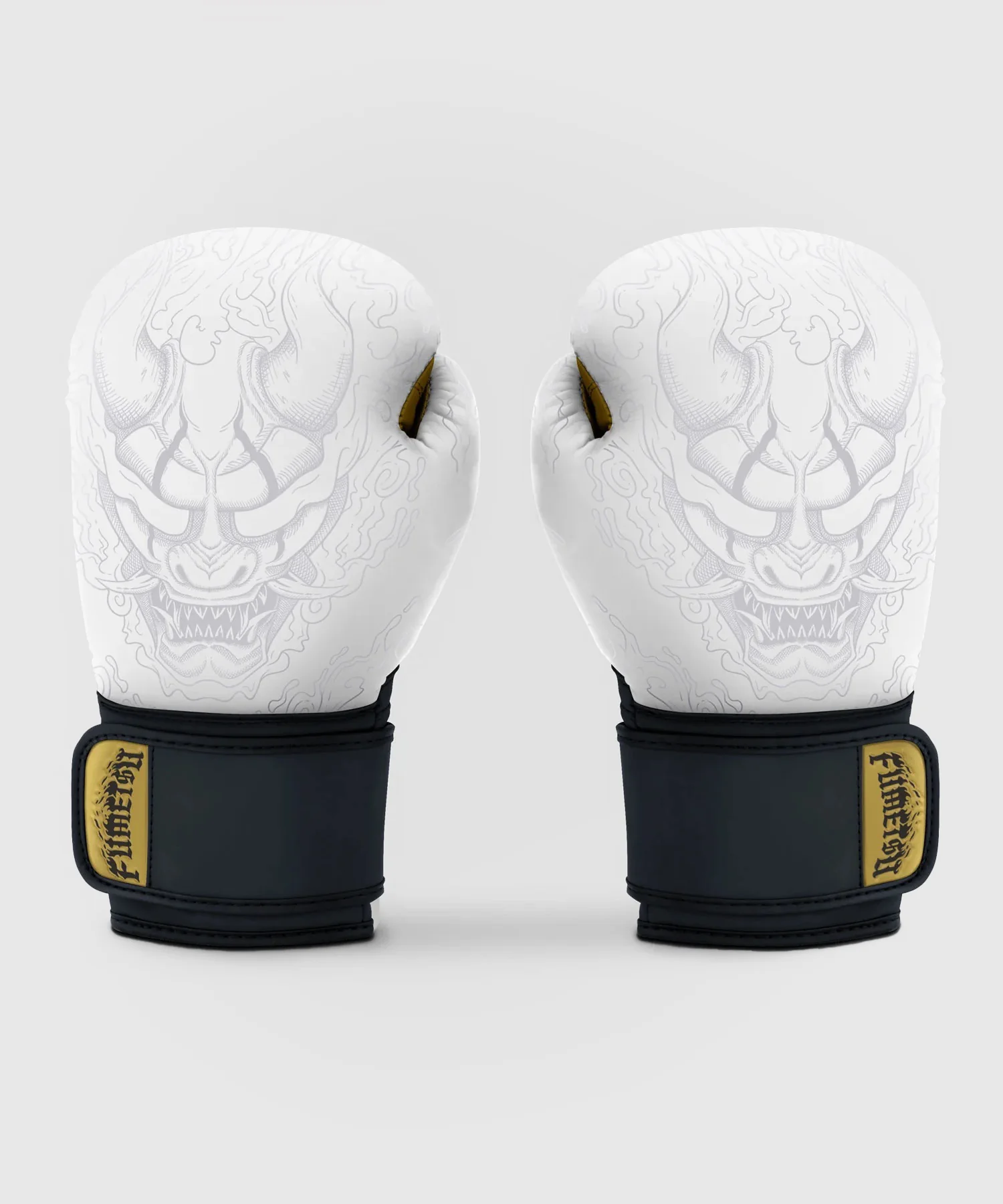 Gants de Boxe Fumetsu Oni - Blanc/Noir/Or