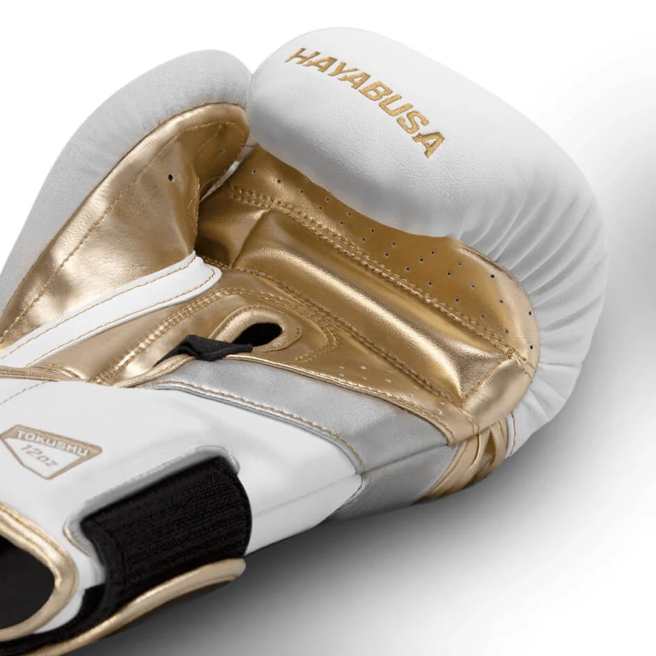 Gants de Boxe Hayabusa T3 - Blanc/Or - Image 3