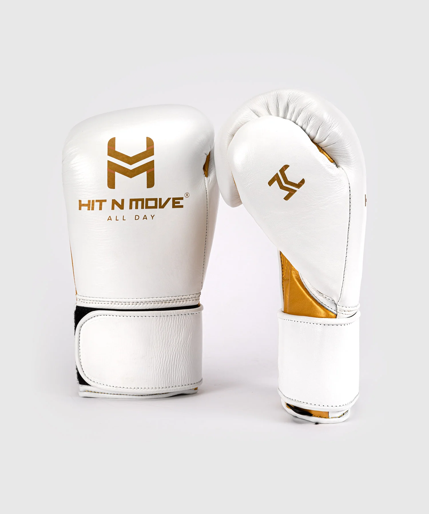 Gants de Boxe Hit N Move All Day® Pro Agility - Blanc/Or