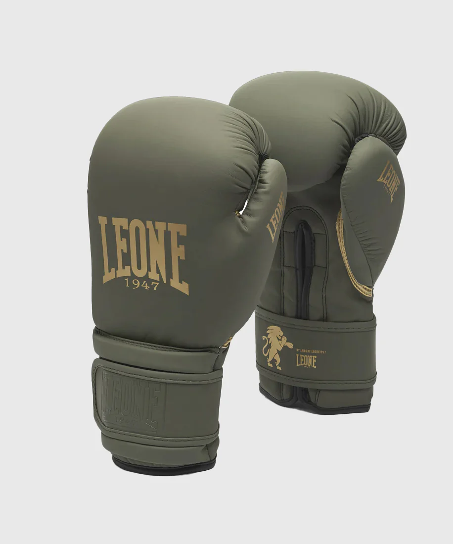 Gants de Boxe Leone Idol - Kaki/Or
