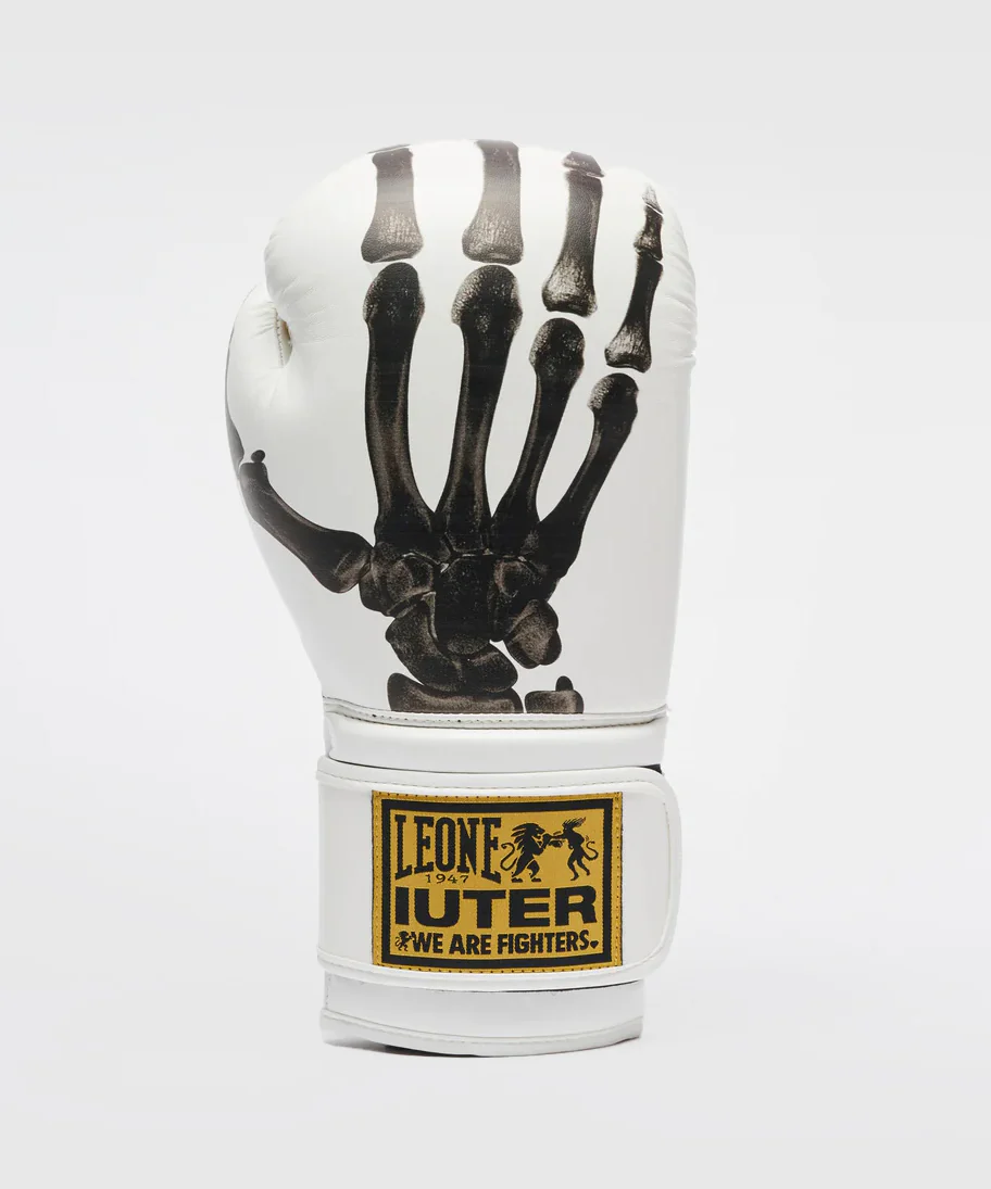 Gants de Boxe Leone X Iuter - Blanc - Image 2