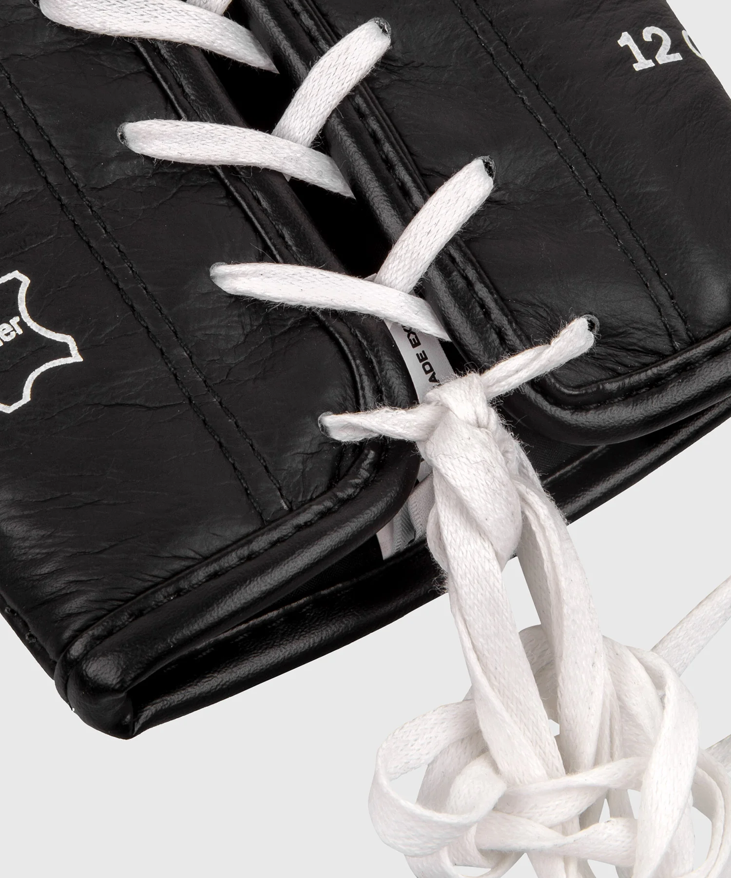 Gants de boxe Venum Hammer Pro avec lacets - Noir/Blanc - Image 5