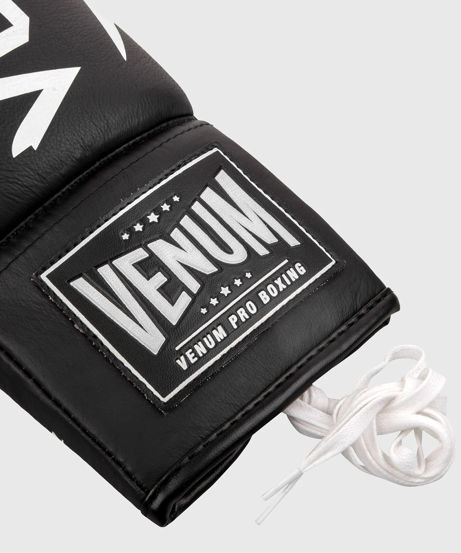 Gants de boxe Venum Hammer Pro avec lacets - Noir/Blanc - Image 7