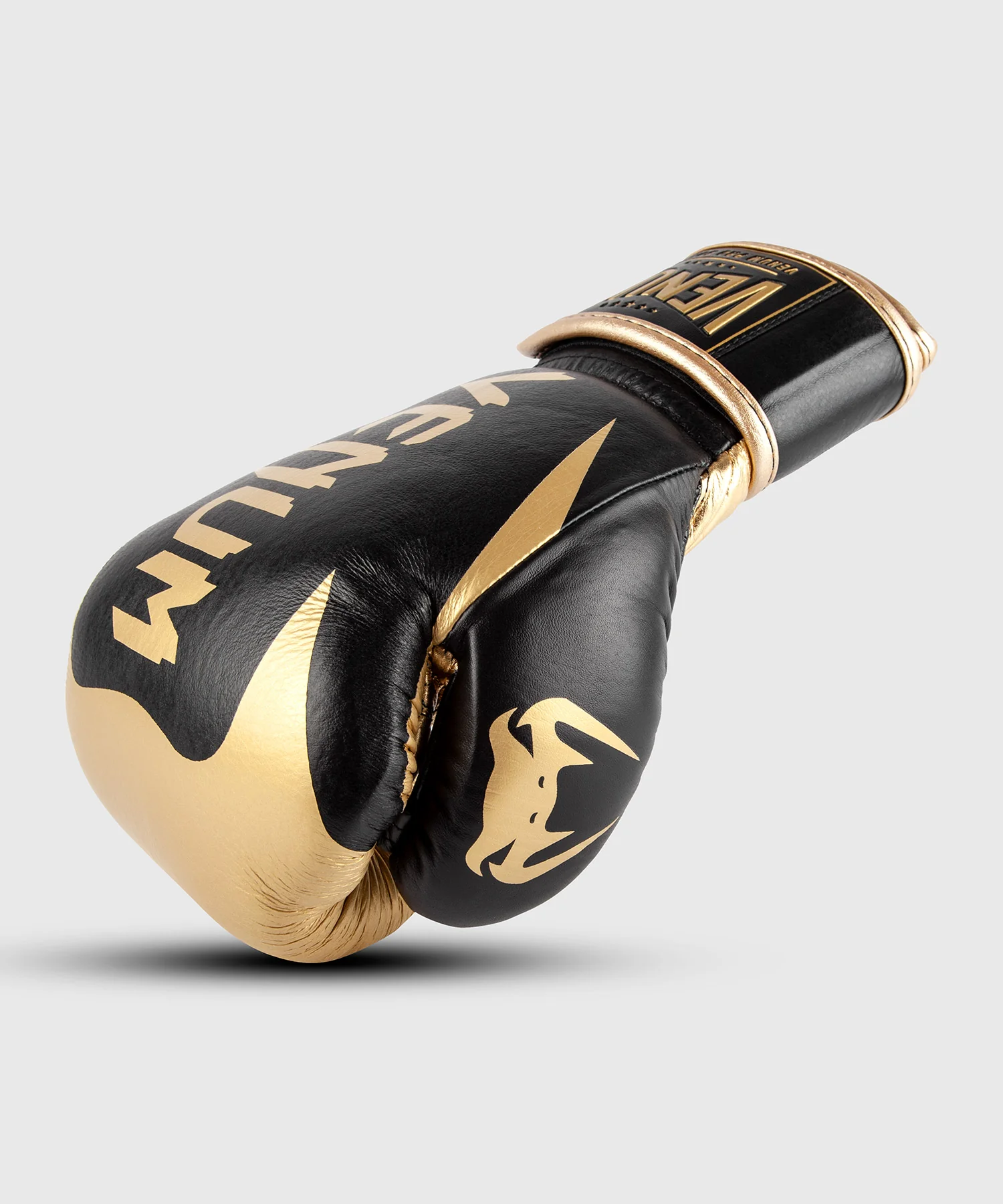 Gants de boxe Venum Hammer Pro avec velcro - Noir/Or - Image 2