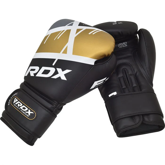 Gants de Boxe Rdx F7 Ego - Noir/Doré - Image 4