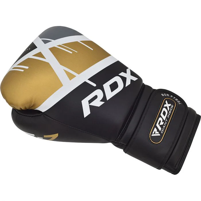 Gants de Boxe Rdx F7 Ego - Noir/Doré - Image 5
