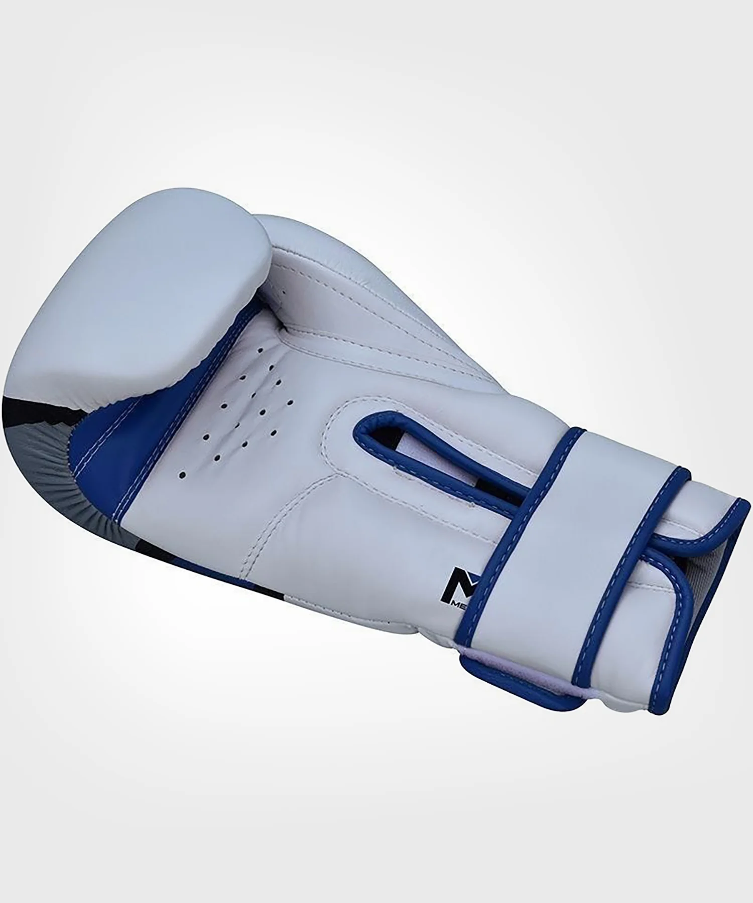 Gants de Boxe Rdx Sports Quadro-Dome - Blanc/Bleu - Image 4