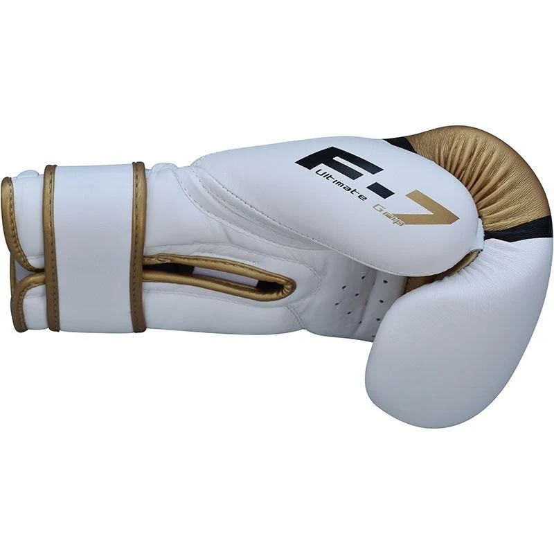 Gants de Boxe Rdx Sports Quadro-Dome - Blanc/Or - Image 3
