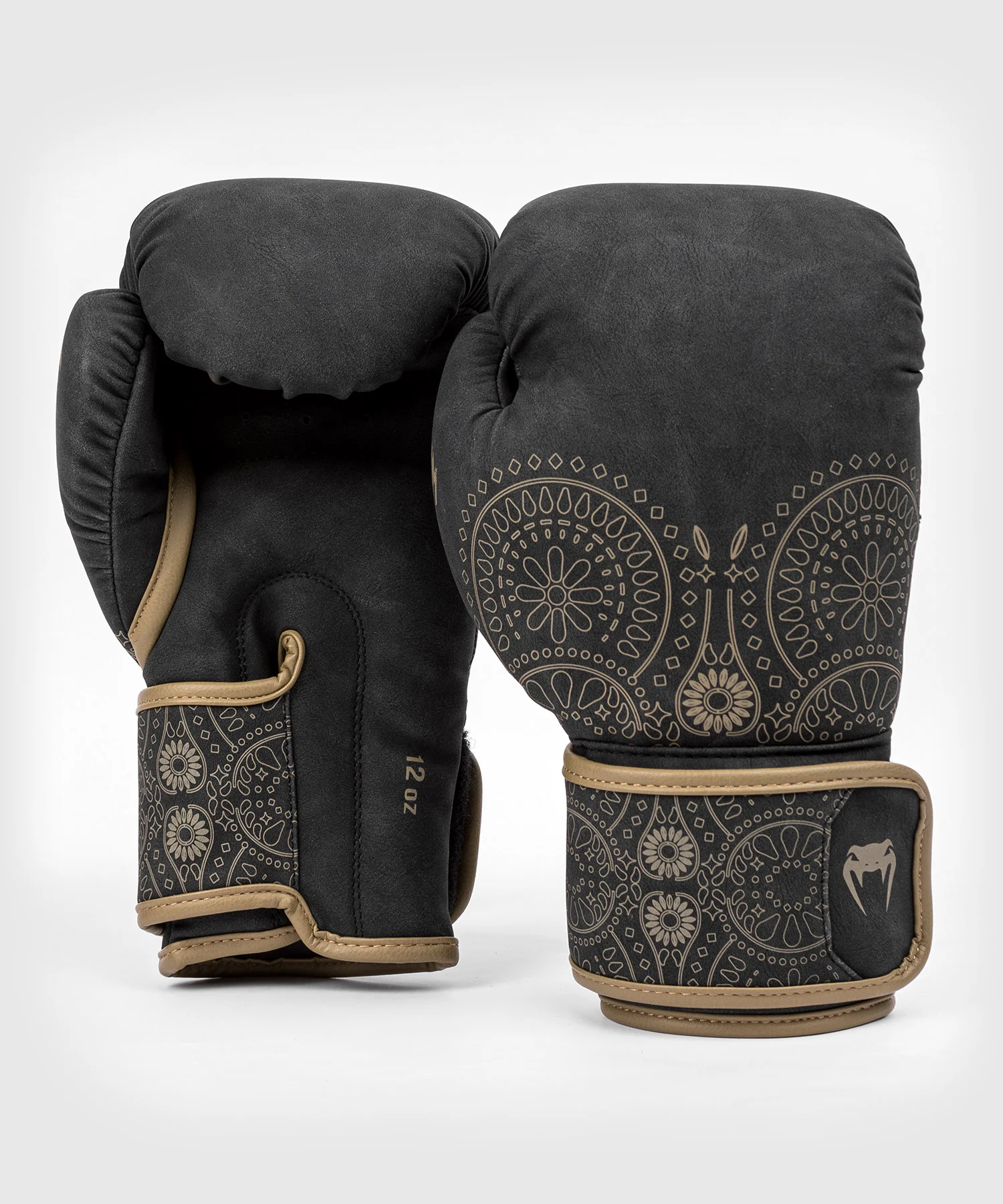 Gants de boxe Santa Muerte Dark Side Venum - Noir/Marron - Image 3