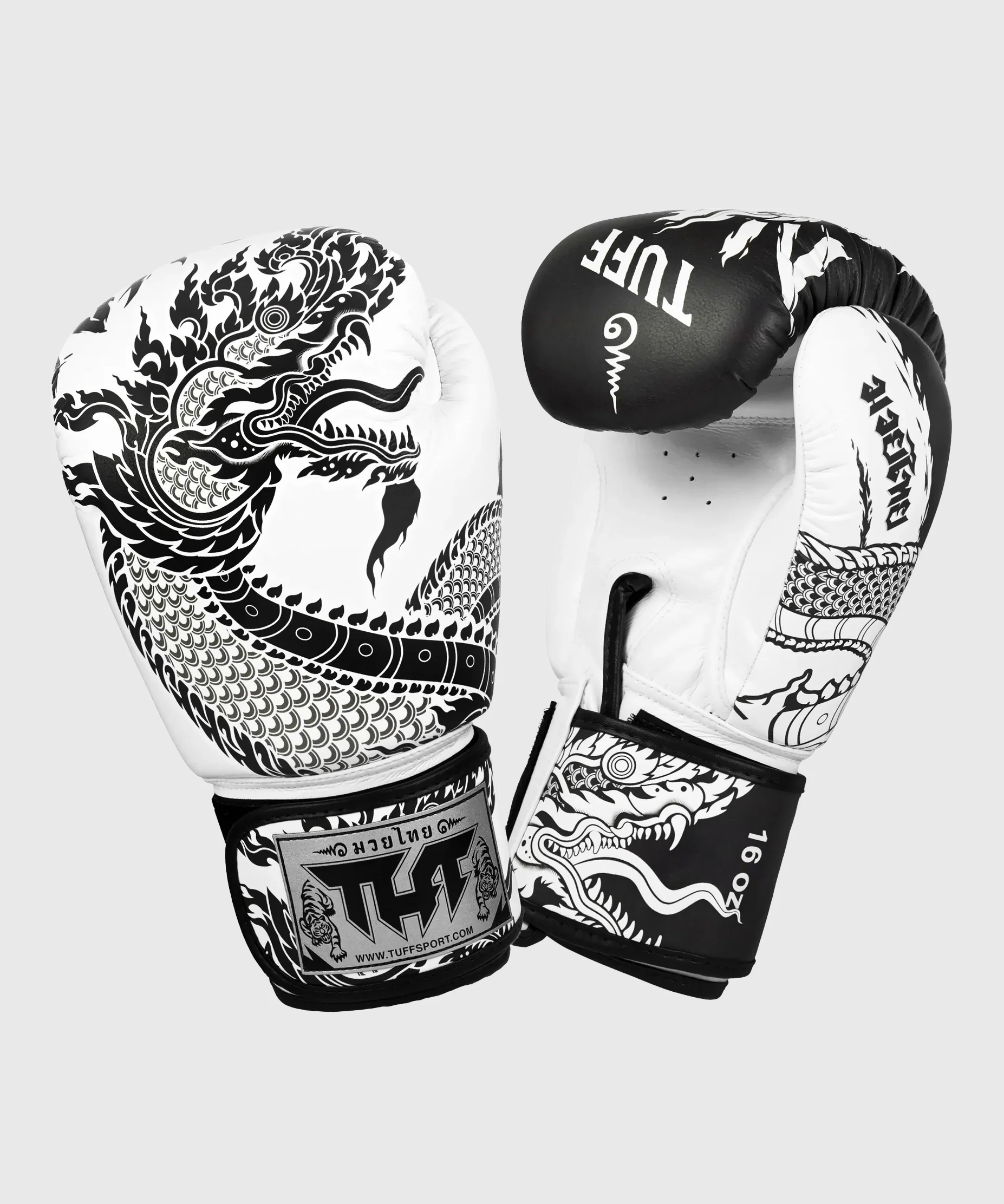 Gants de Boxe Tuff Naga - Blanc/Noir