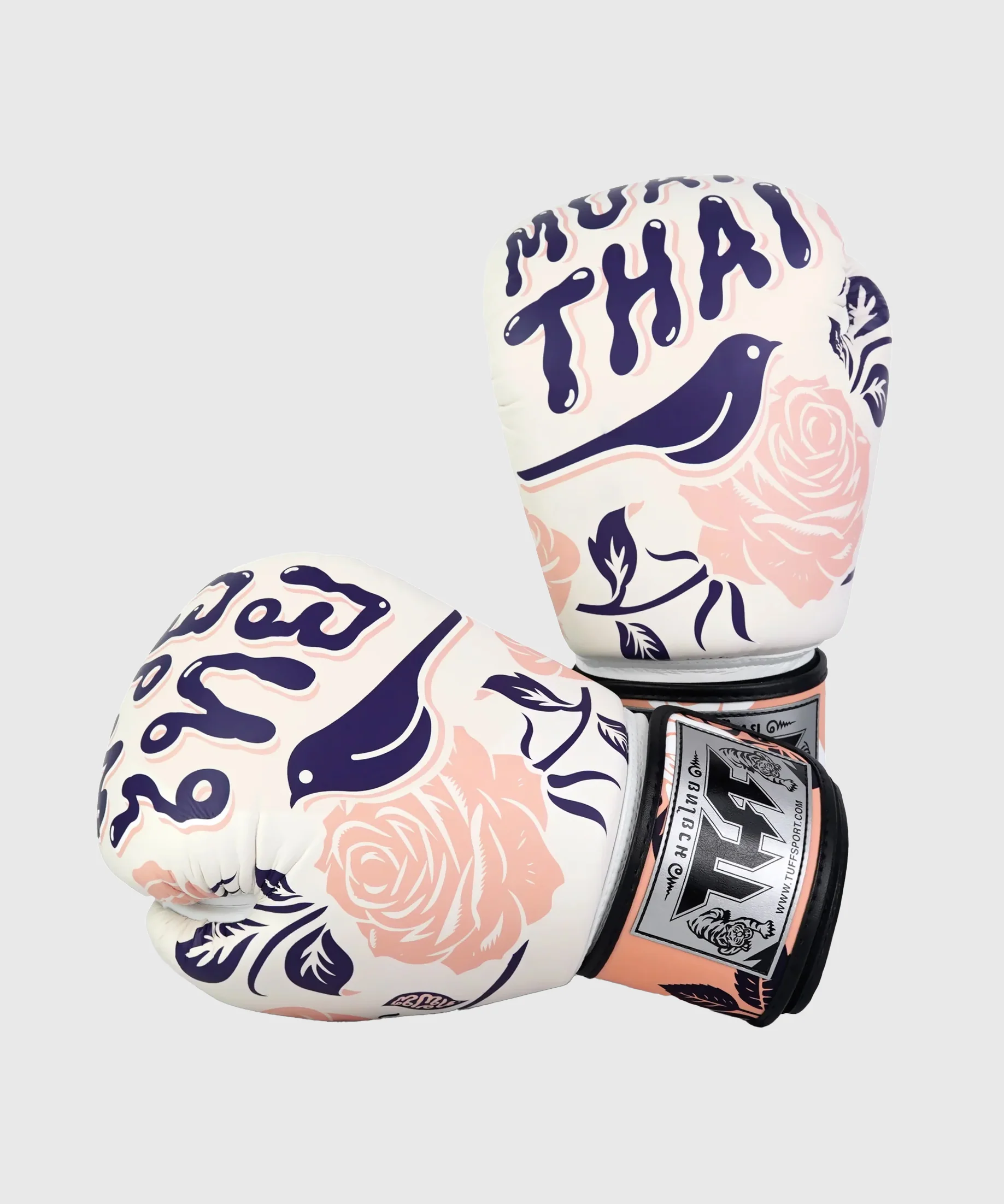 Gants de Boxe Tuff Roses - Blanc/Rose - Image 4