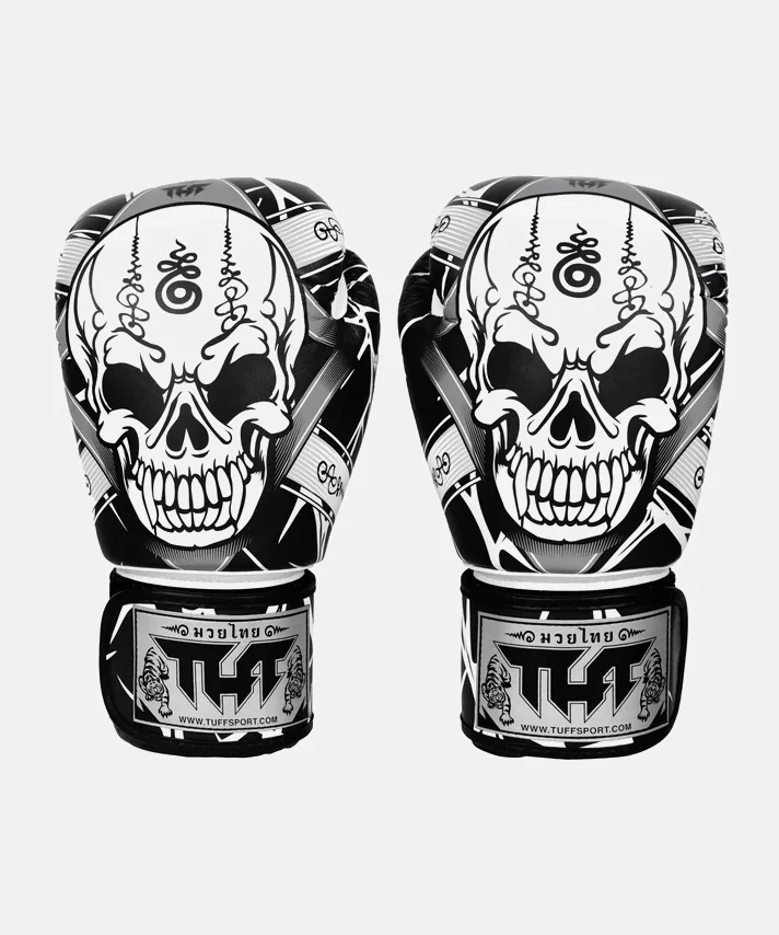 Gants de Boxe Tuff Skull - Noir/Blanc - Image 2