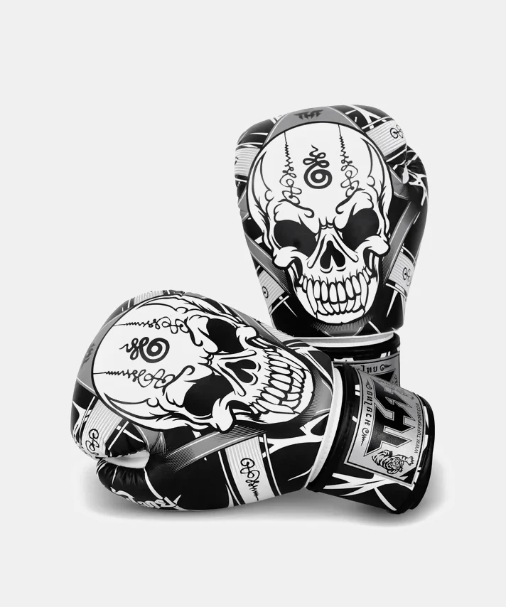Gants de Boxe Tuff Skull - Noir/Blanc - Image 4