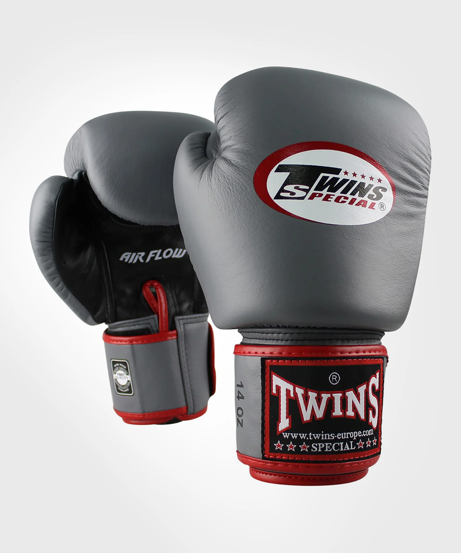 Gants de Boxe Twins BGVL3 Air - Gris/Noir - Image 2