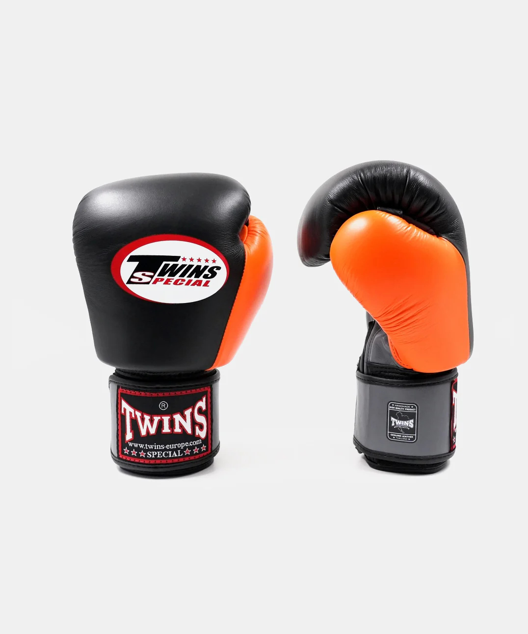 Gants de Boxe Twins BGVL3 Air - Noir/Orange/Gris - Image 2