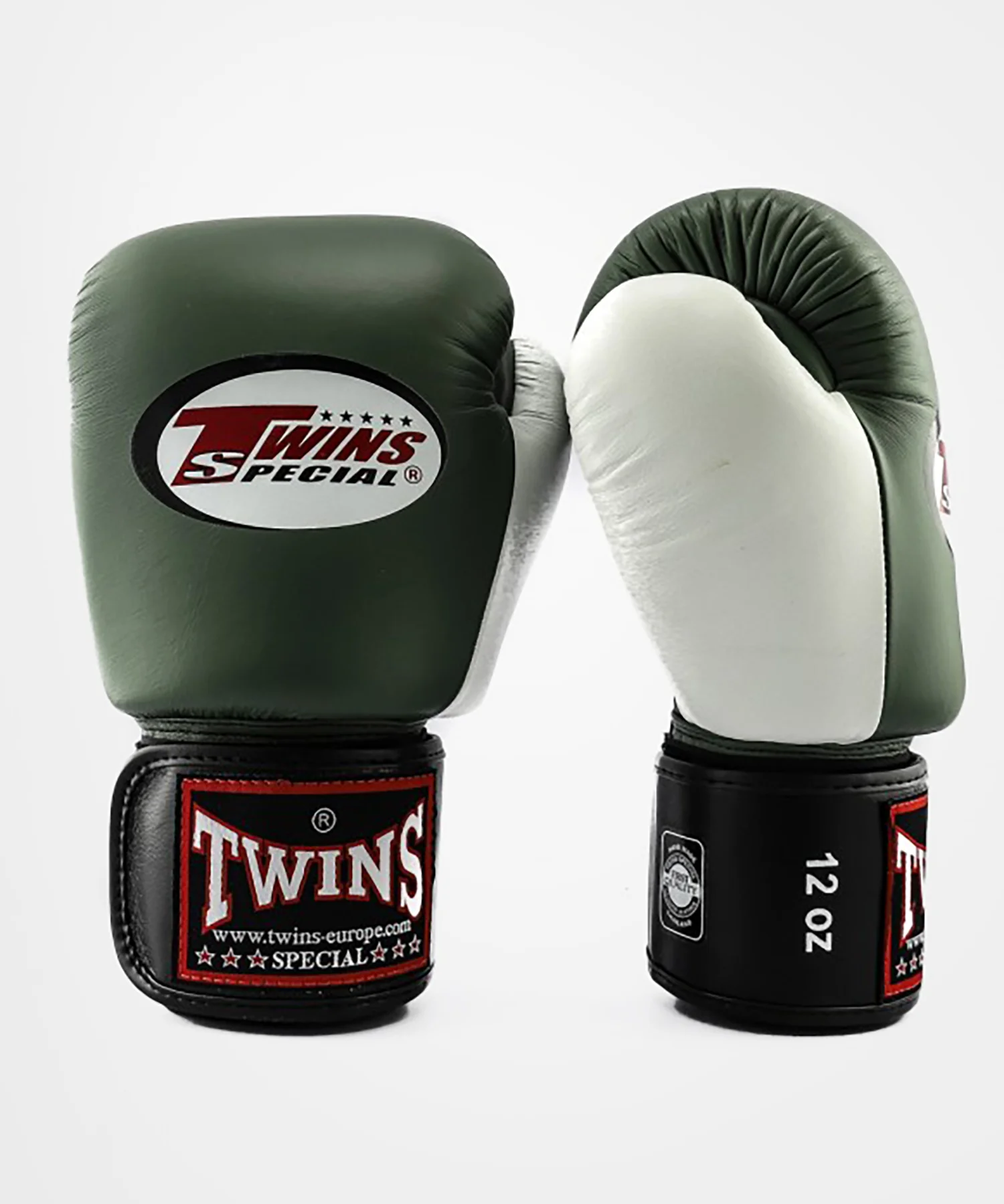 Gants de Boxe Twins BGVL4 - Noir/Olive/Blanc - Image 2