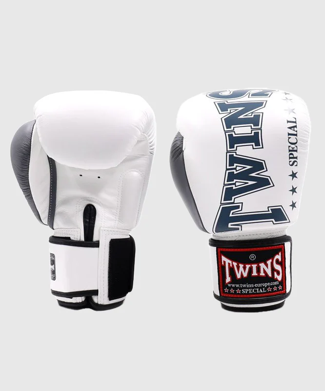 Gants de Boxe Twins BGVL8 - Blanc/Gris - Image 3