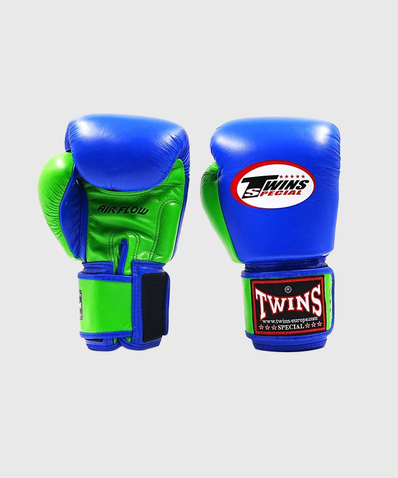 Gants de Boxe Twins BGVL3 Air - Bleu/Vert - Image 3