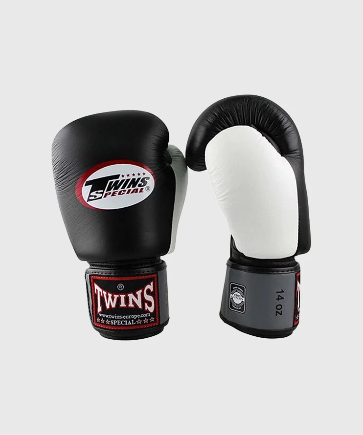 Gants de Boxe Twins BGVL4 - Noir/Blanc/Gris