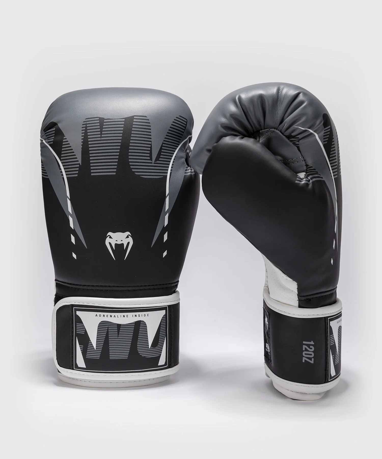 Gants de Boxe Venum Adrenaline – Noir/Gris Argenté